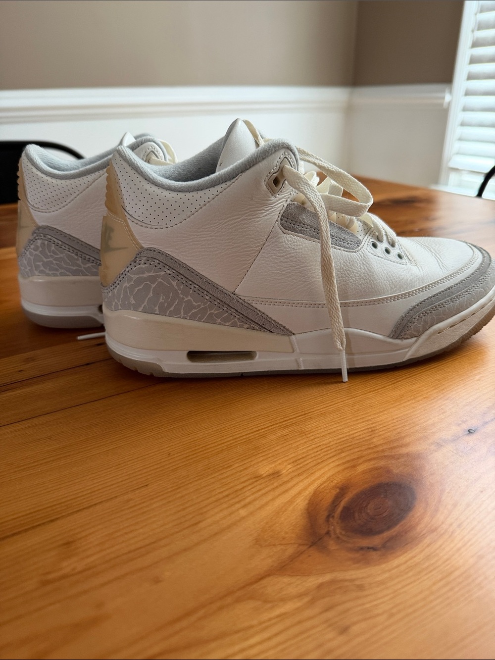 Nike Men’s White and Light Gray Athletic Shoes